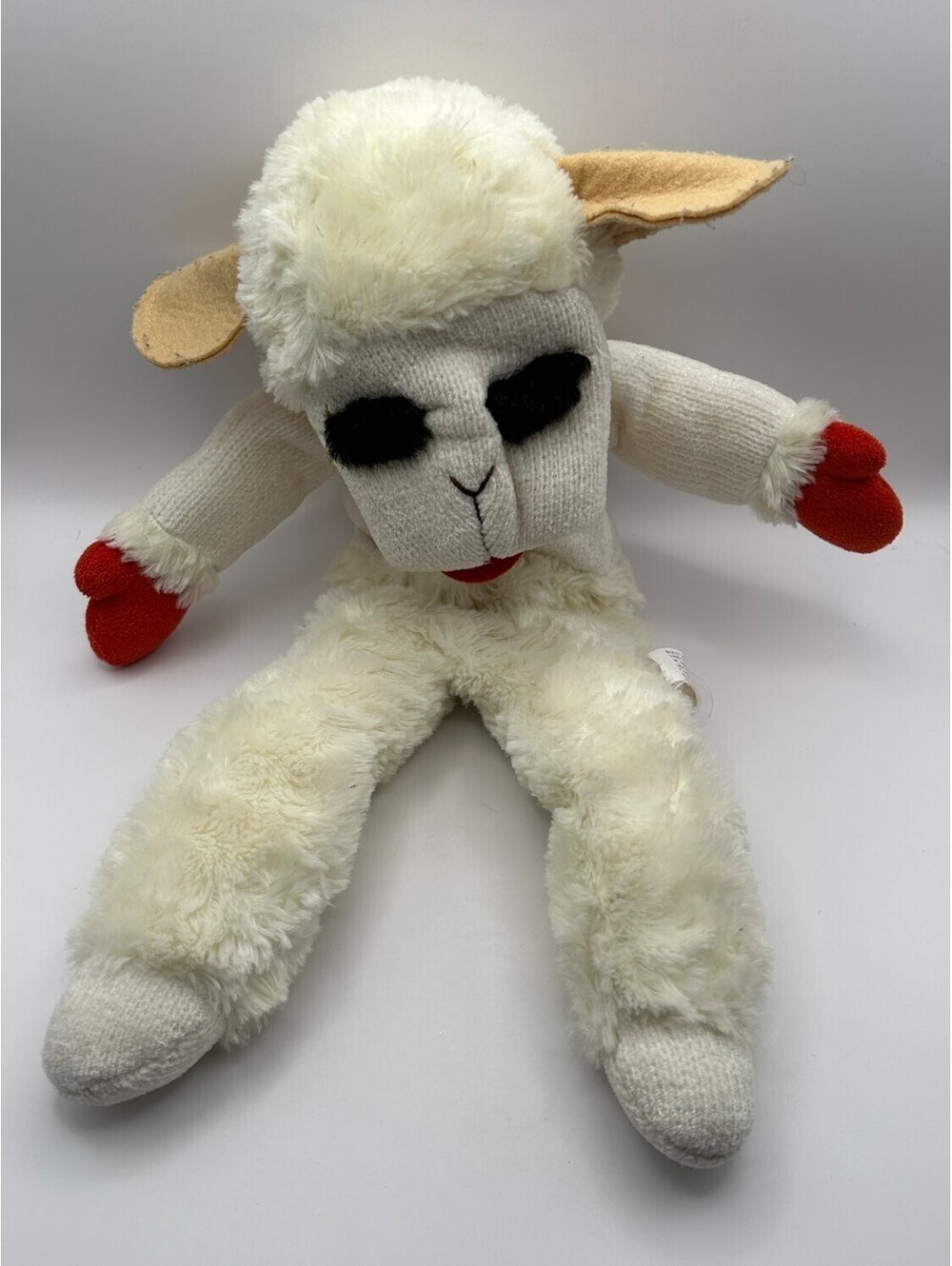 Aurora Lamb Chop Hand Puppet Plush White Fabric NWT Mouth